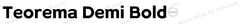 Teorema Demi Bold字体转换